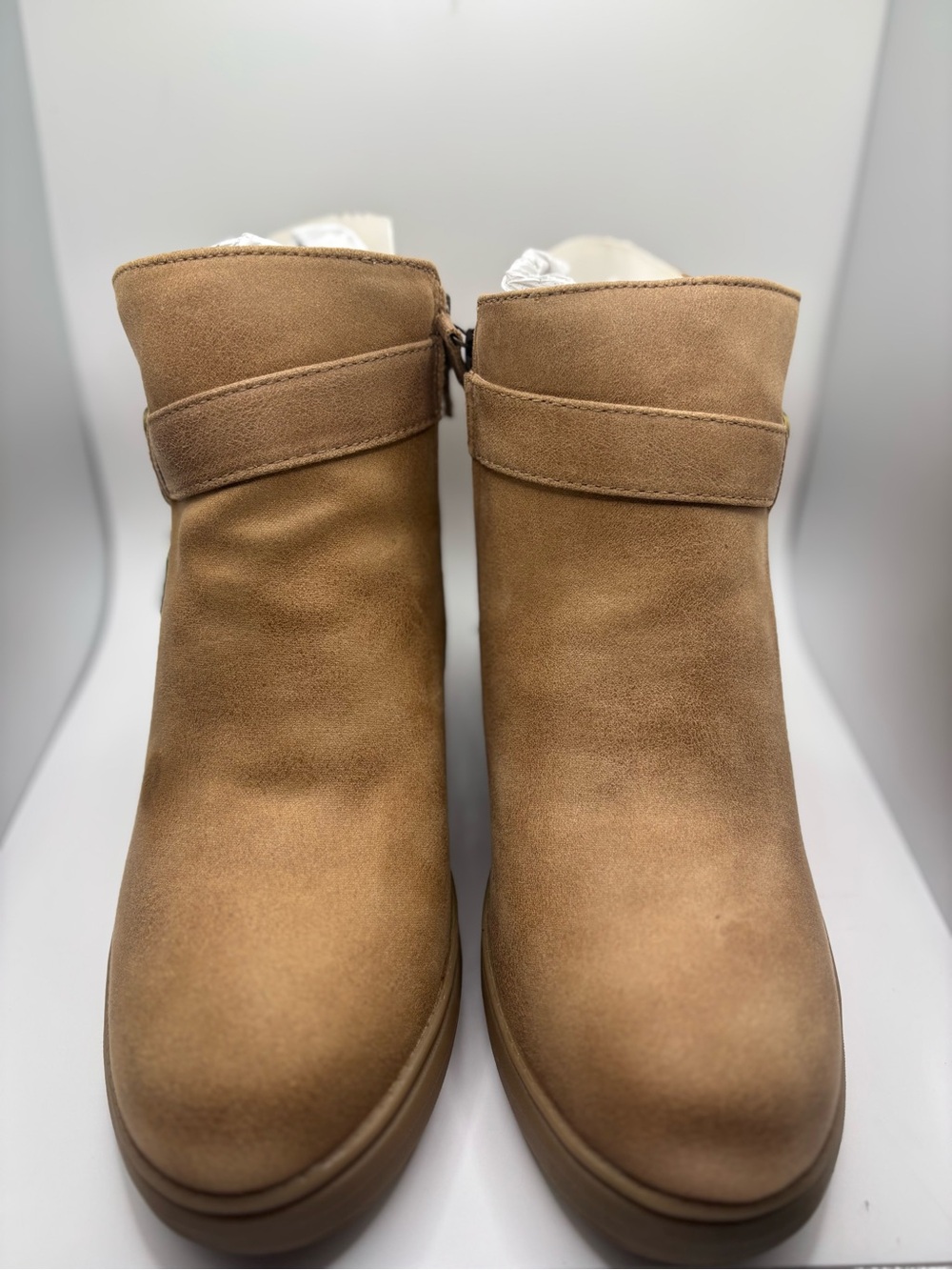 Bobs By Skechers Gala Women’s Wedge Boots Chestnut Size 9.5 New